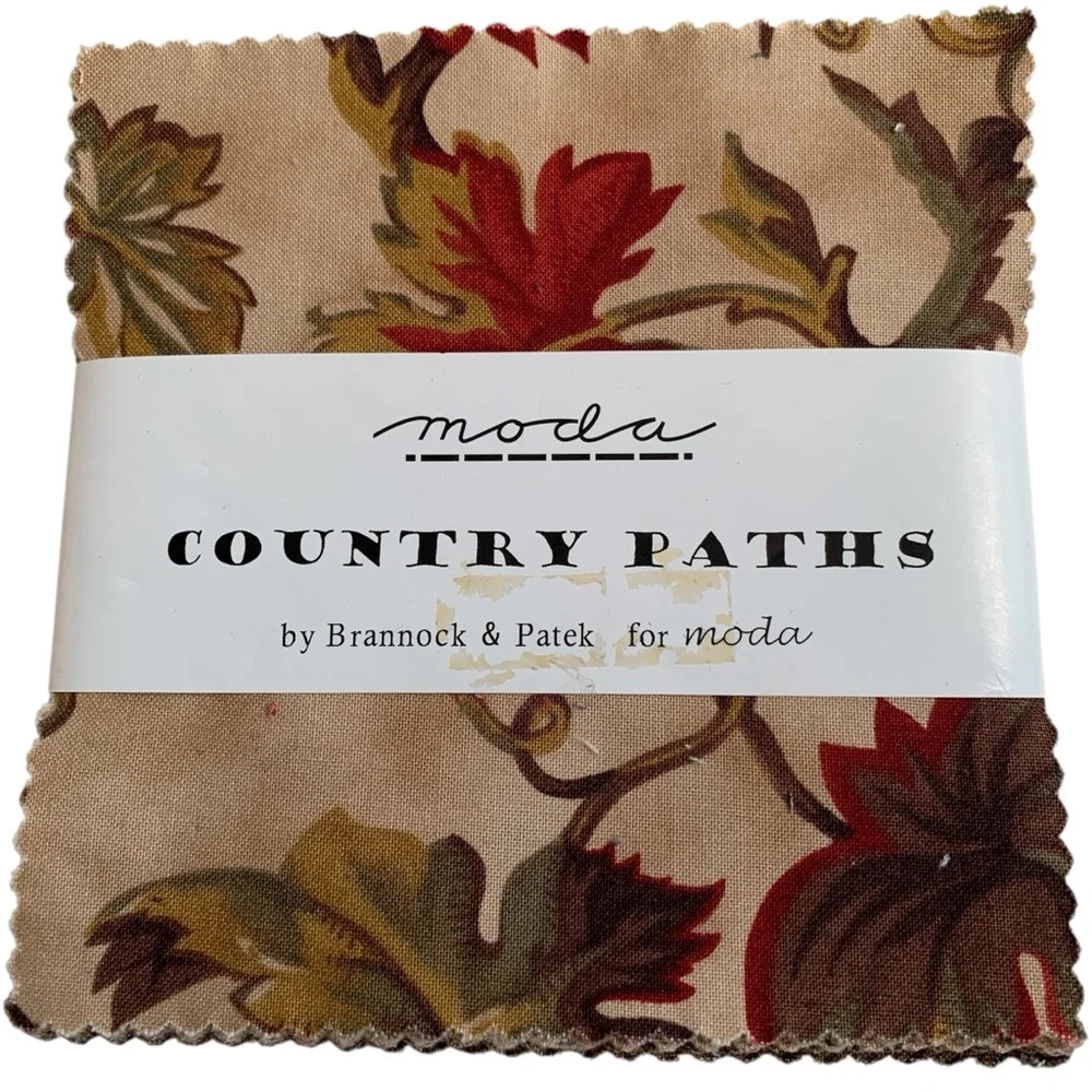 MODA Country Paths 5” Square Stacker Charm Pack Fabric Bundle 39 Pieces